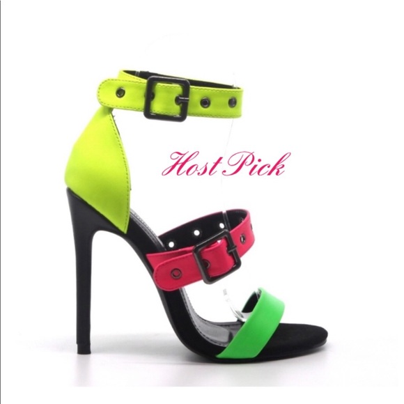 Neon Mix Heel - Picture 1 of 1